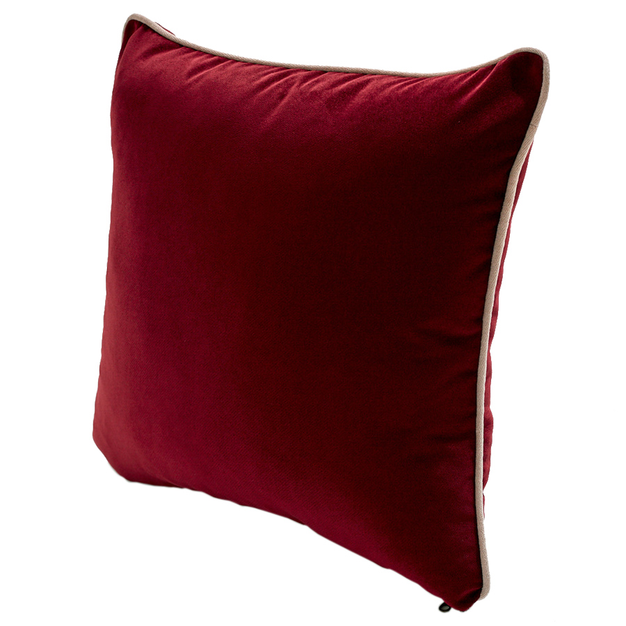 Picture of Straight Burgundy Velvet Pillow
