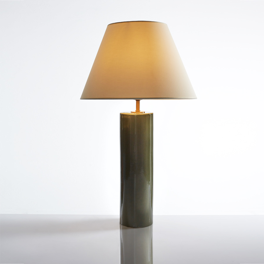 Picture of Cylinder Green Table Lamp