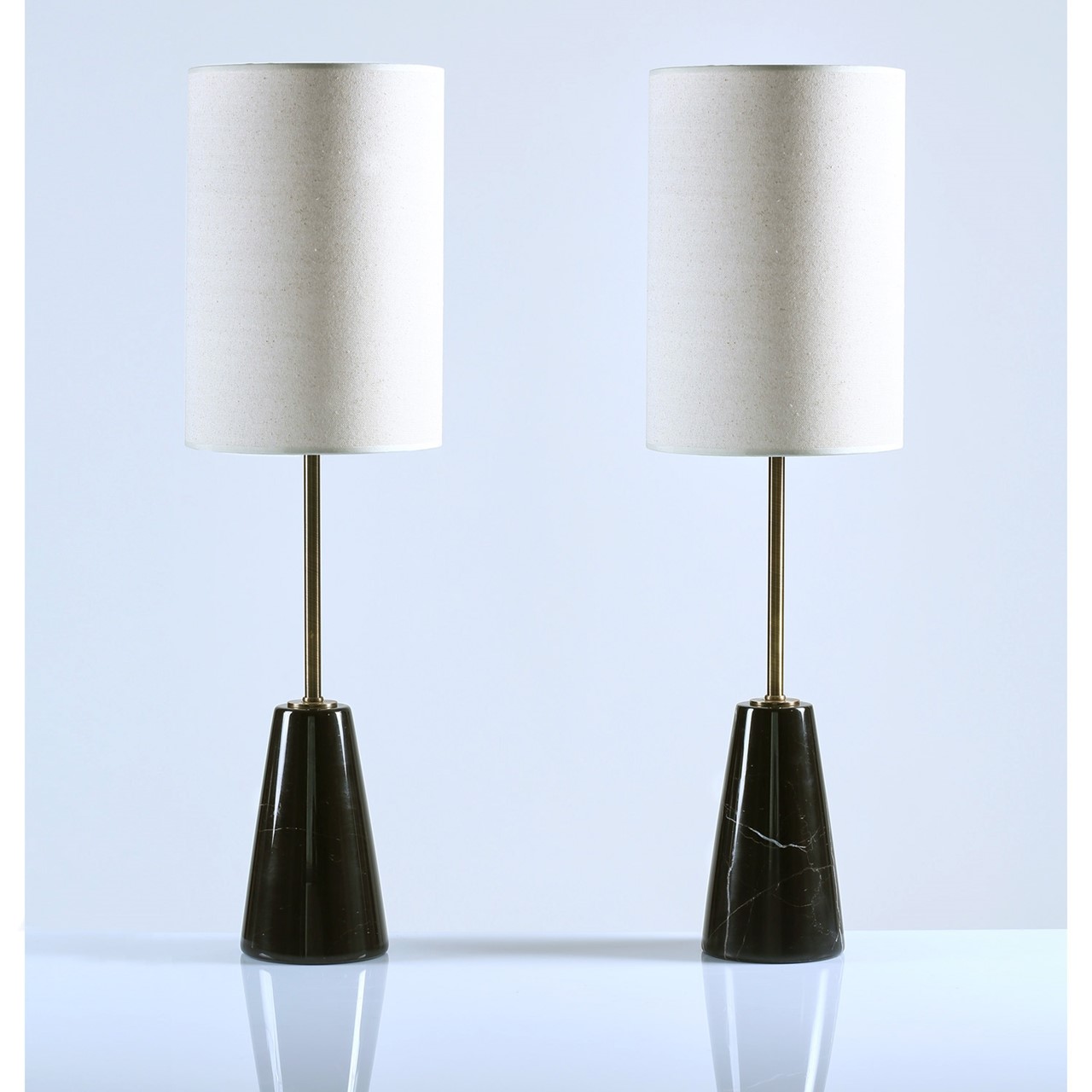 Picture of Shorty Cone Black Marble Table Lamp