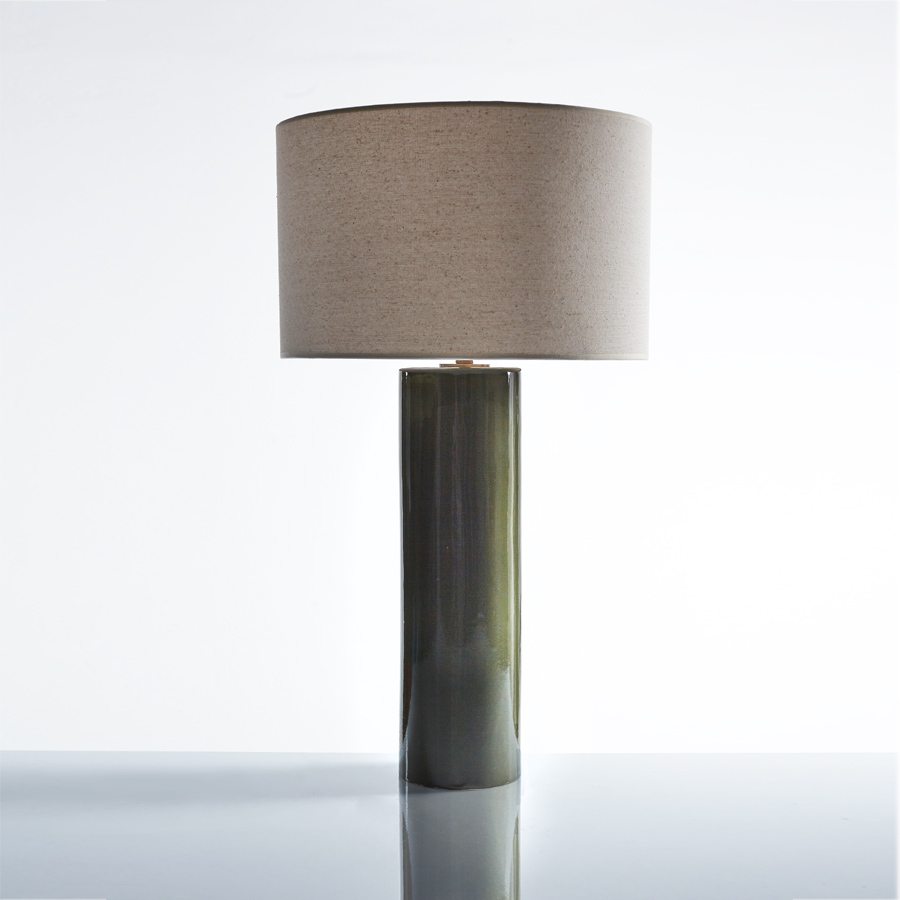 Picture of Cylinder Green Table Lamp