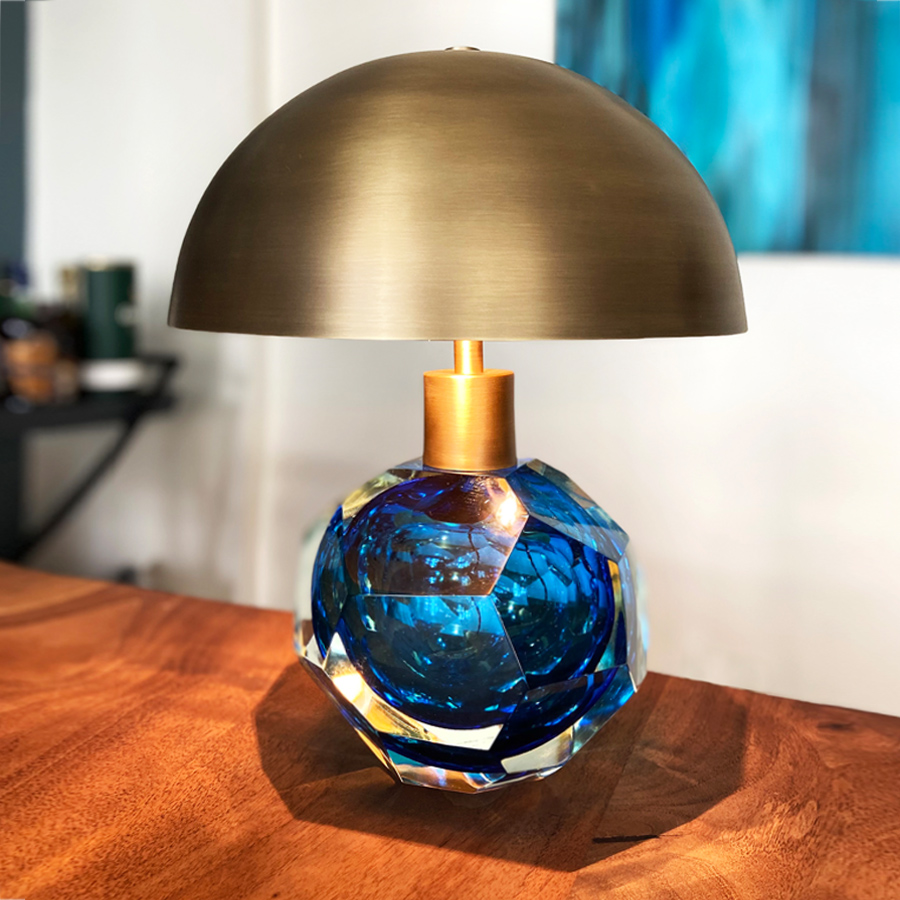 Picture of Emerald Blue Table Lamp