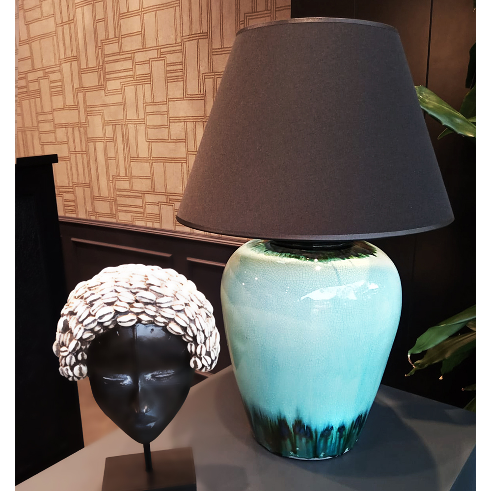 Picture of Gorgeous Turquoise/Green Ceramic Lamp